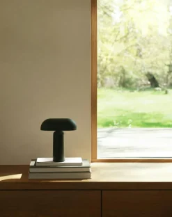 Porta Table Lamp Portable, Bright Red