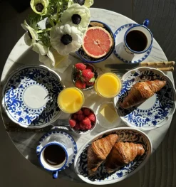 Positano Cappuccino Cup With Saucer, Blue