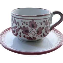 Positano Cup With Saucer, Blue