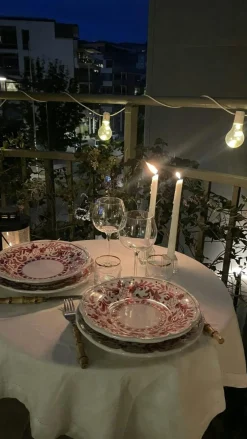 Positano Deep Plate 26 cm, Red