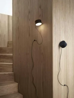 Post Wall Lamp, Brown Green