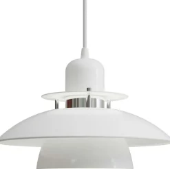 Primus IV Pendant 28 cm, Glossy White / Chrome