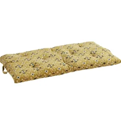 Printed cotton mattress Seat Cushion 60x100 cm, Ecru