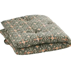 Printed cotton mattress Seat Cushion 60x100 cm, Ecru