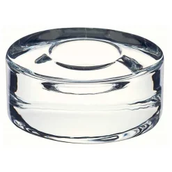 Puck Candle Holder, Clear