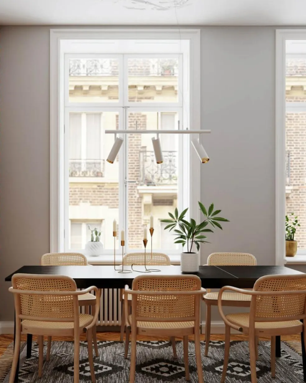 Puls Bar Pendant, Matte White