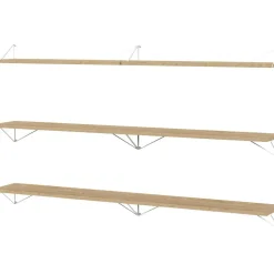 Pythagoras Shelf Set 6 Shelves, Oak / White