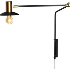 Quinn Wall Lamp Long, Matt Black