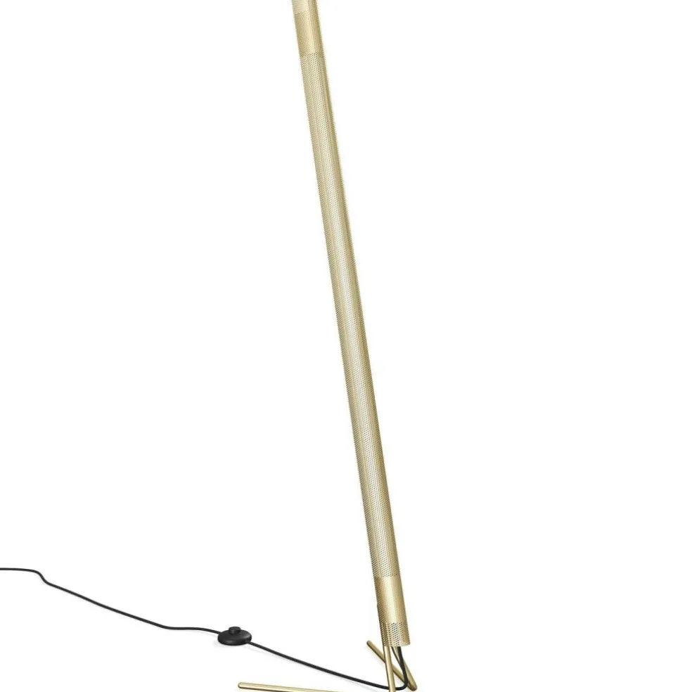 Radent Floor Lamp, Brass