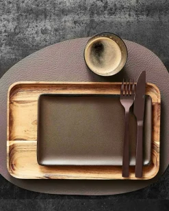 Raw Buffalo Placemat 6-pack, Dark Grey