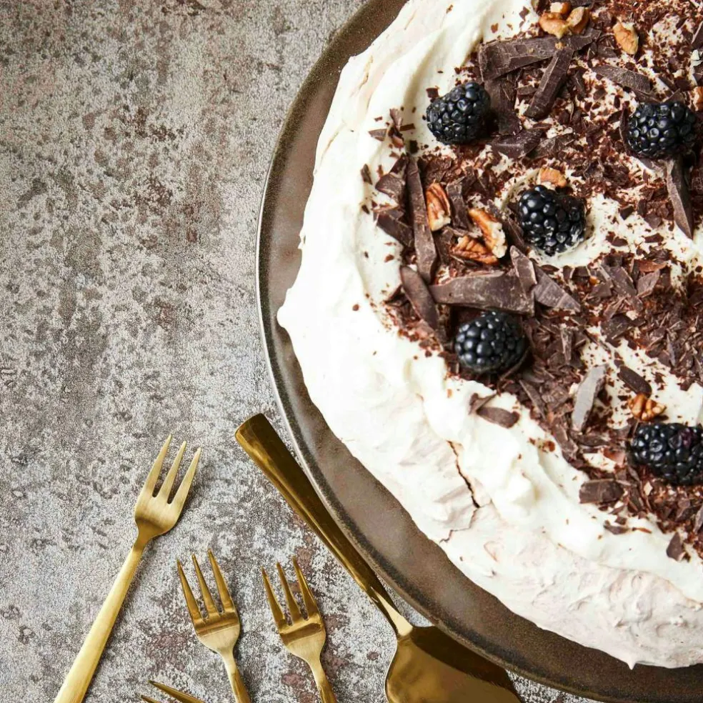 Raw Cake Plate 34 cm, Northern Green