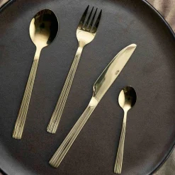 Raw Cutlery Set 16 Pieces, Champagne