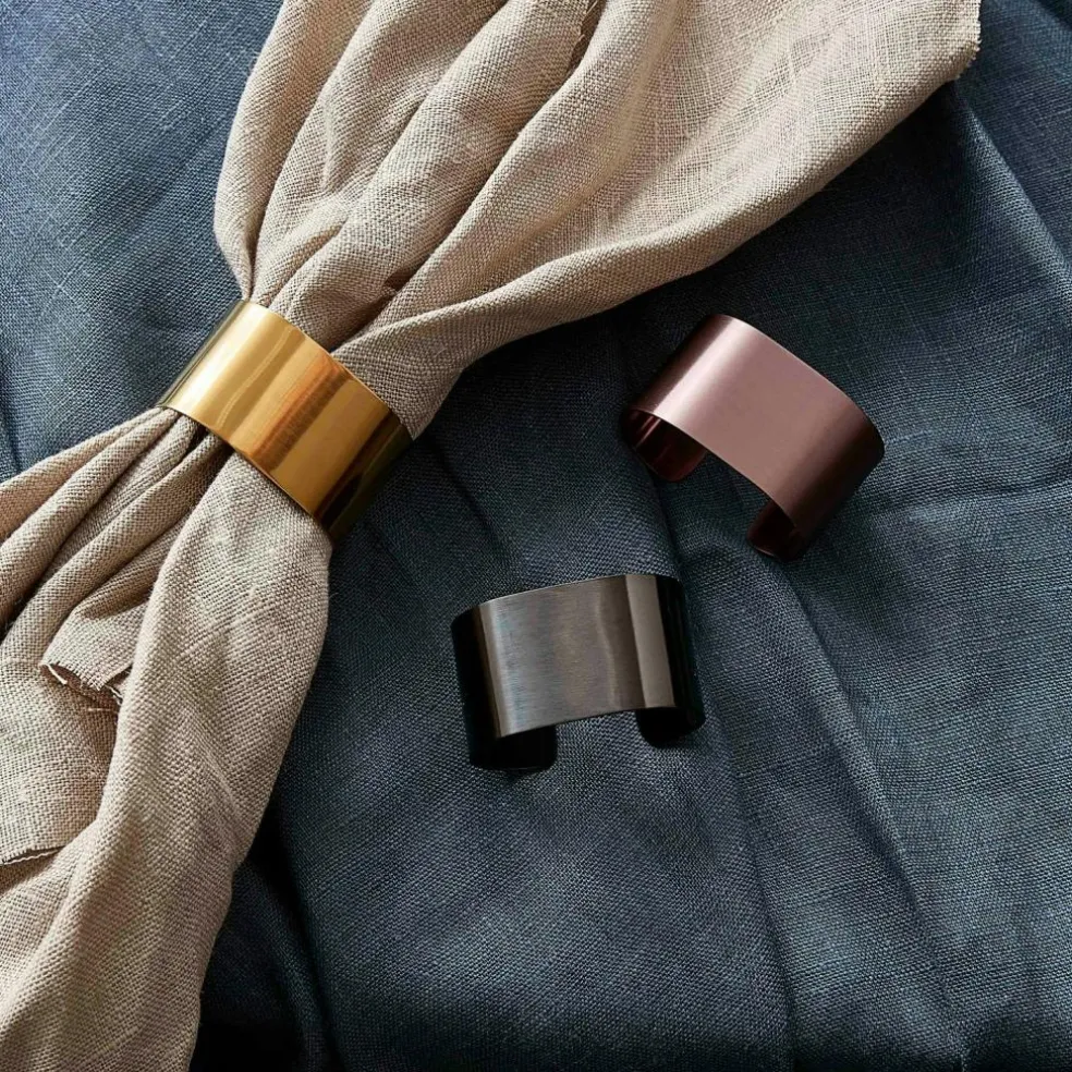 Raw Napkin Ring 4-pack, Gold