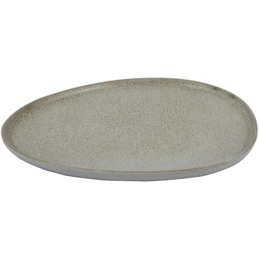 Raw Organic Plate 24 cm, Sandy Beige