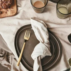 Raw Organic Plate 25x29 cm, Titanium Black