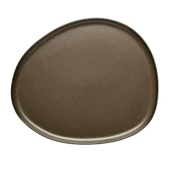 Raw Organic Plate 25x29 cm, Titanium Black