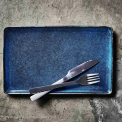 Raw Rectangular Plate 31,5x20 cm, Northern Green