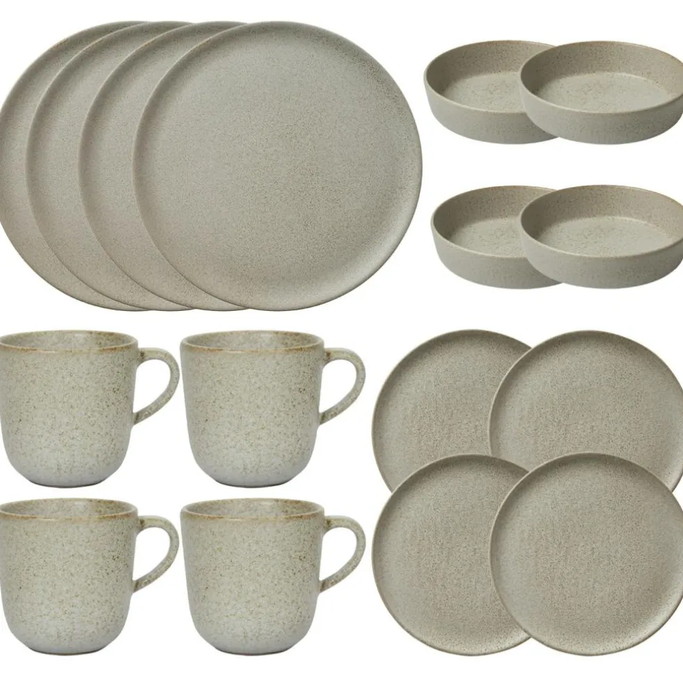 Raw Starter Set 16 Pieces, Sandy Beige
