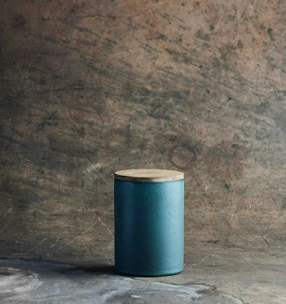 Raw Storage Jar With Lid 15 cm, Green