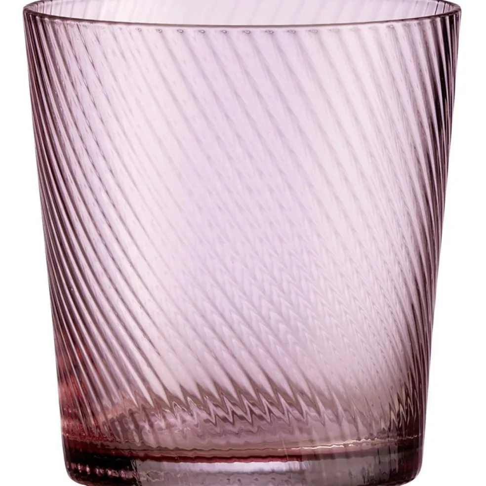 RAW Unique Swirl Glass Low 30 cl, Pink