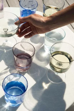 RAW Unique Swirl Glass Low 30 cl, Pink