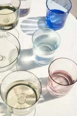 RAW Unique Swirl Glass Low 30 cl, Pink