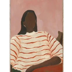 Red Stripes Poster 50x70 cm