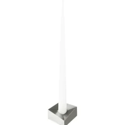 Reflect Candle Holder Small, Brushed Chrome