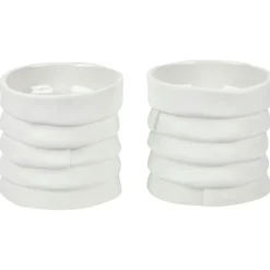 RIBBON Tealight Holder 2-pack, Off-white
