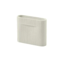 Ridge Vase 16,5 cm, Beige