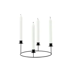 Ring Candle Stand S, Black