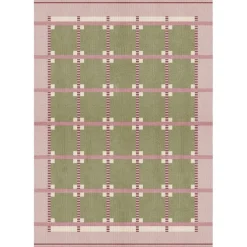 Röllakan Ruth Wool Rug 75x240 cm, Summer Sky