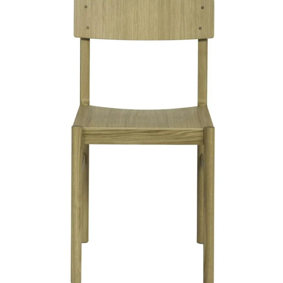 Rod Chair, White Wax Oiled Oak
