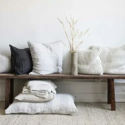 Rope Cushion Cover 50x50 cm, Offwhite