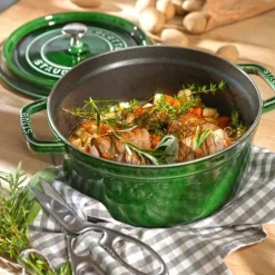 Round Casserole in Cast Iron 3,8 L, Black