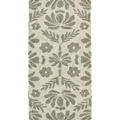 Rug Tufted Cotton 70x140 cm, Grey / Off-white
