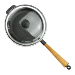 Sauté Pan With Lid 25 cm, Handle In Beech