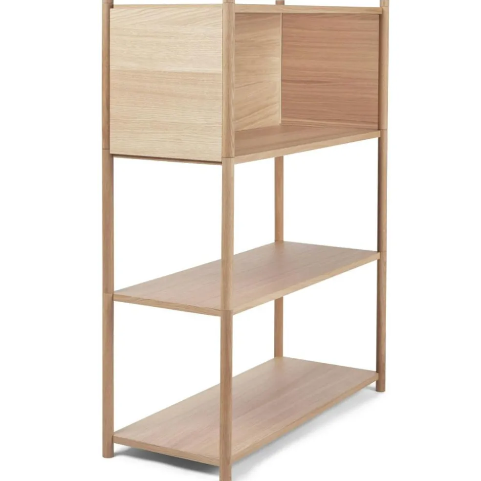 Sceene Bookcase B, Black Oak
