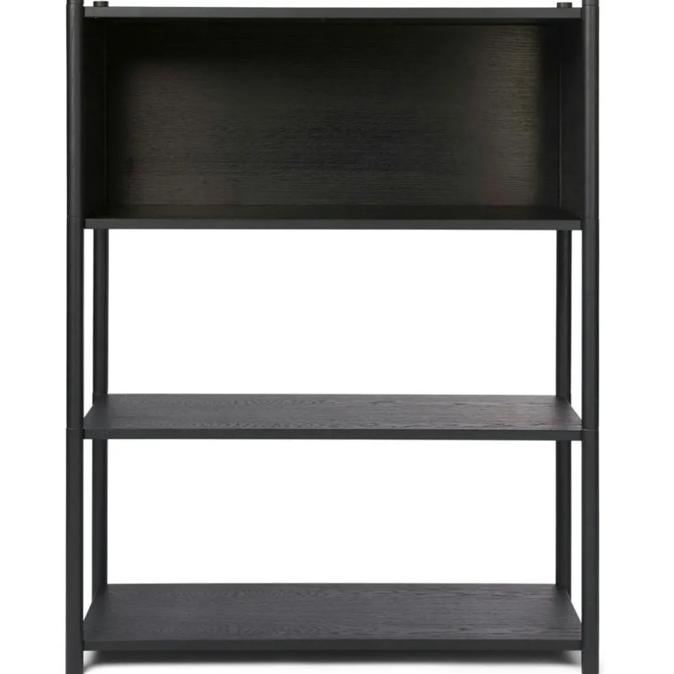 Sceene Bookcase B, Black Oak