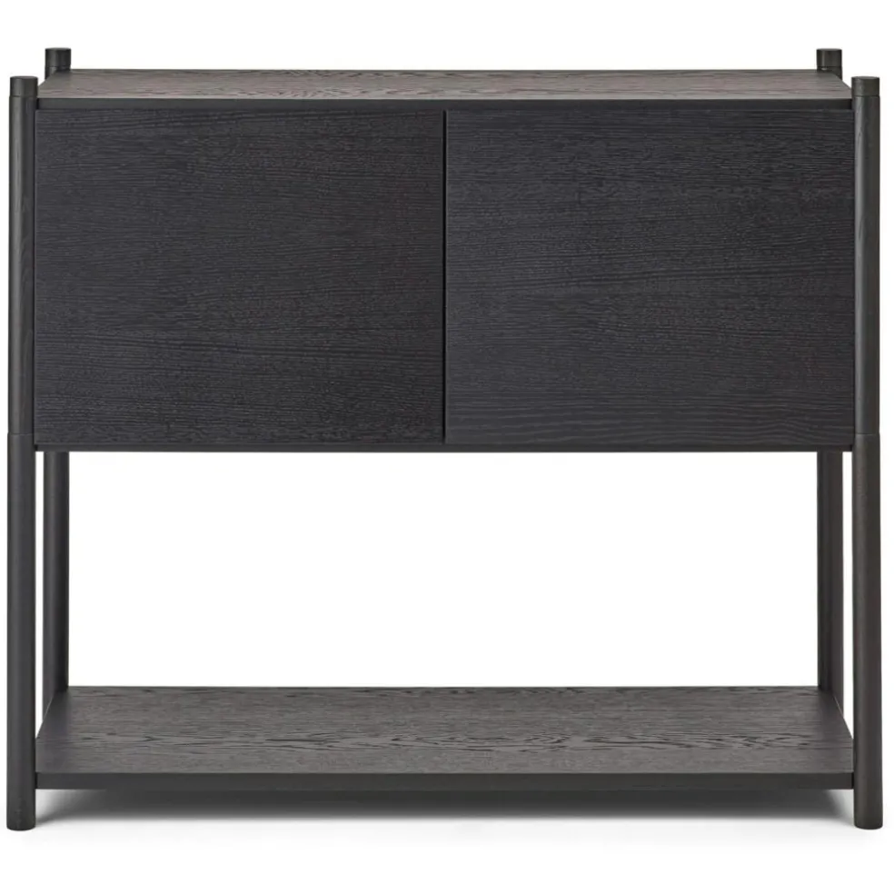 Sceene Bookcase C, Black Oak
