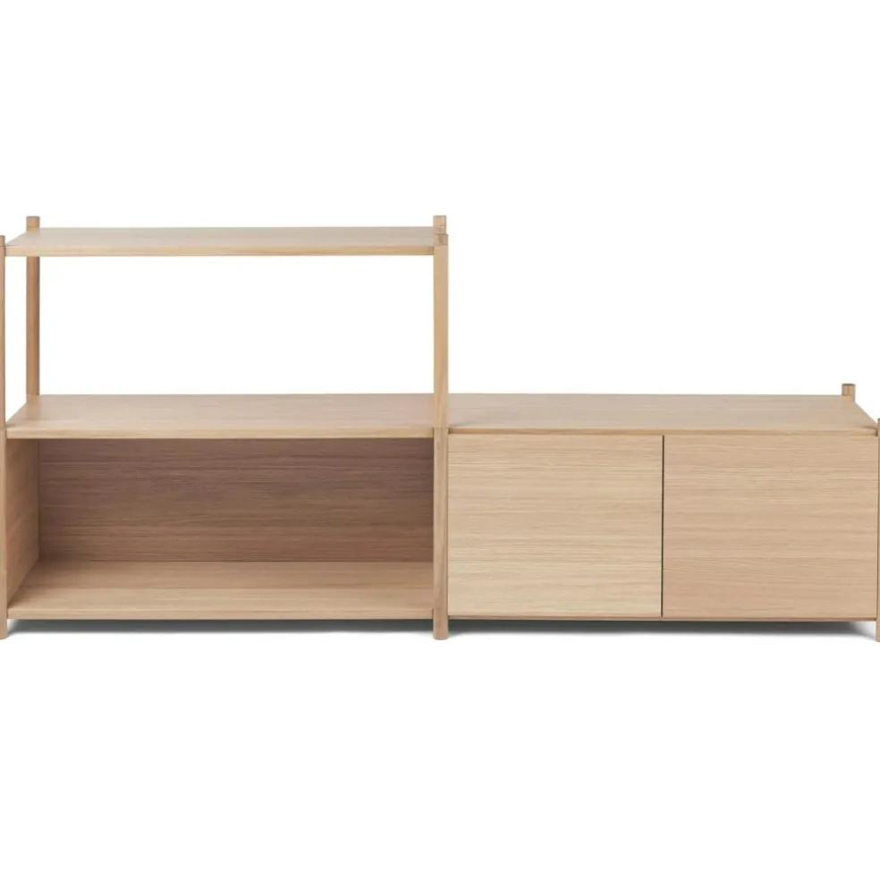 Sceene Bookcase D, Black Oak