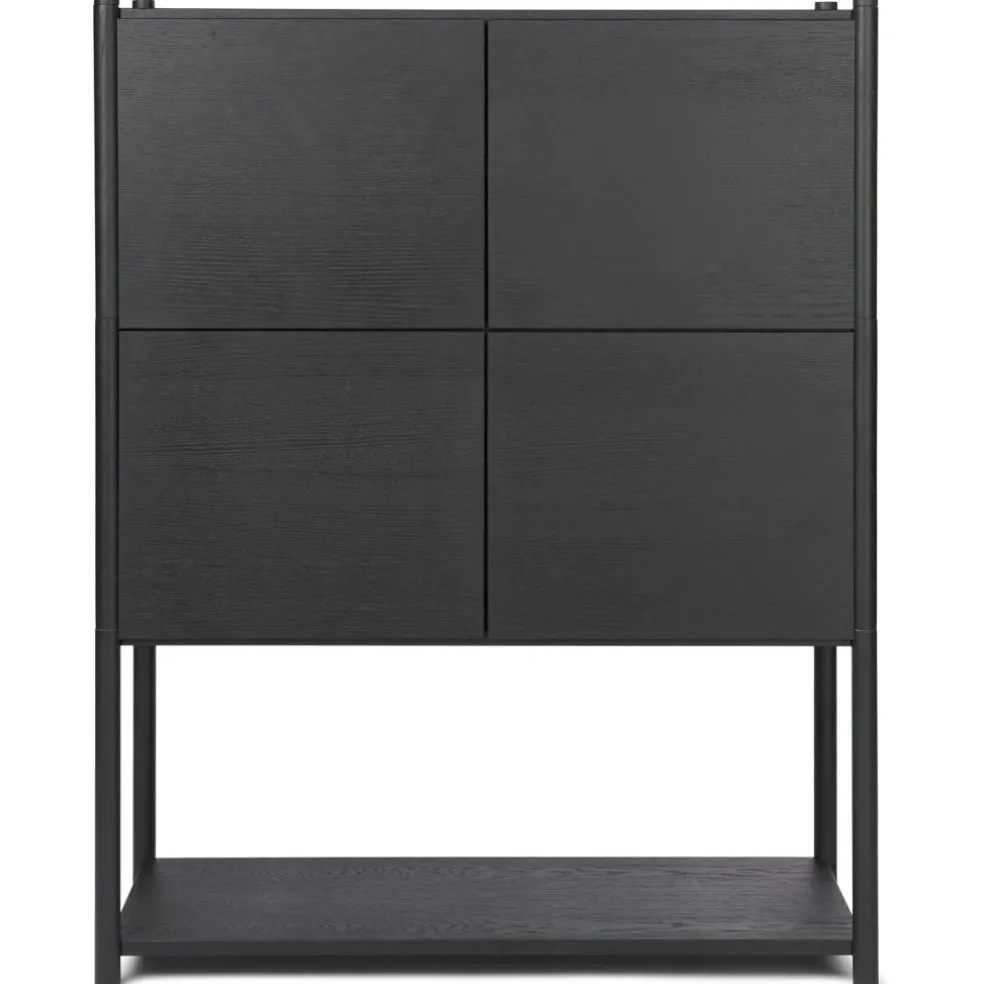 Sceene Bookcase E, Black Oak