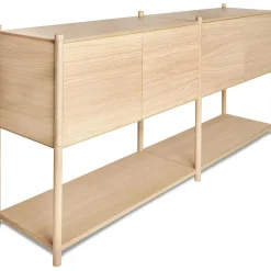 Sceene H Bookcase, Made of black oak, Black