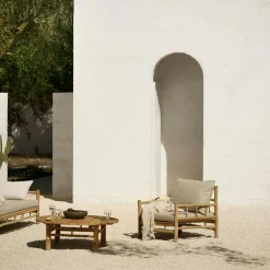 Seat Cushion For Armchair, White