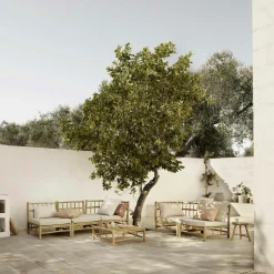 Seat Cushion For Modular Sofa, White