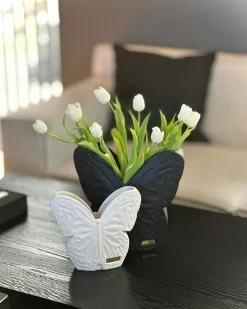 Secret Butterfly Vase Small, White