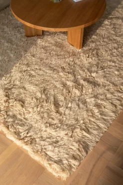 Shaggy Rug Dark Beige, 180x270 cm