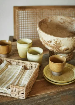 Side Plate Ø16 cm, Green / Light Yellow