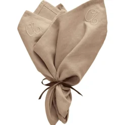 Sienna Napkin 45x45 cm 2-pack, Taupe