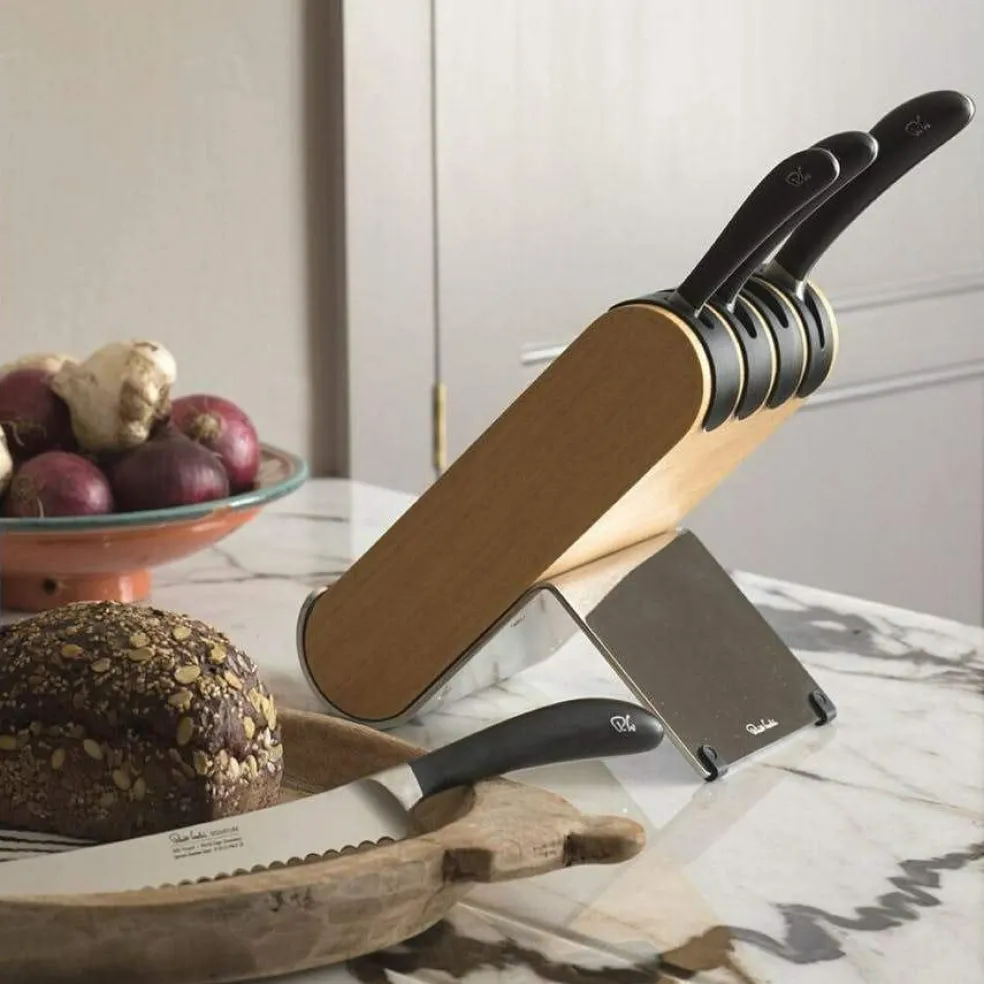 Signature Q Knife Block With 4 Knives, Ash